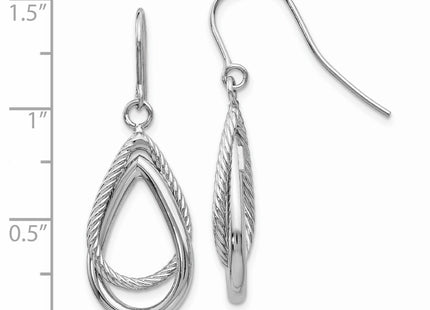 14k White Gold Earrings Style TF547 - Classique Jewelry Inc.