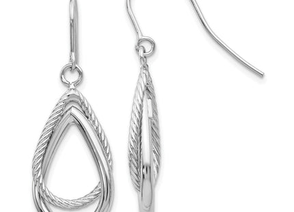 14k White Gold Earrings Style TF547 - Classique Jewelry Inc.