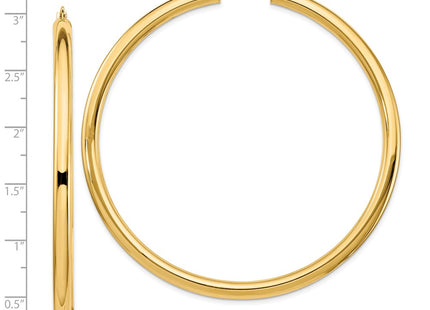 14k Yellow Gold Earrings Style TF553L - Classique Jewelry Inc.