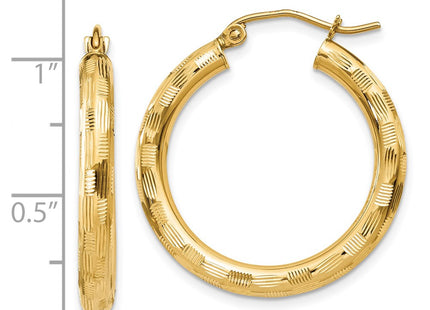 14k Yellow Gold Earrings Style TF554 - Classique Jewelry Inc.