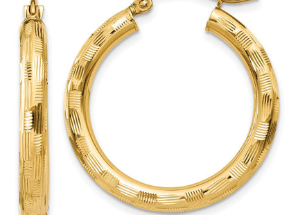 14k Yellow Gold Earrings Style TF554 - Classique Jewelry Inc.