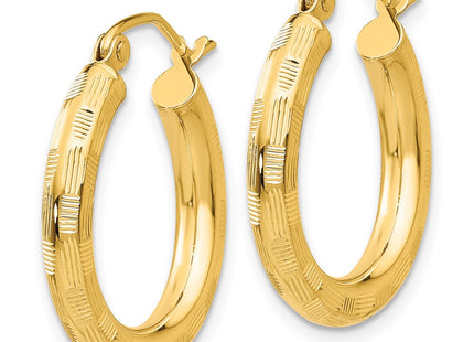 14k Yellow Gold Earrings Style TF555 - Classique Jewelry Inc.