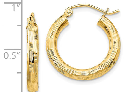 14k Yellow Gold Earrings Style TF555 - Classique Jewelry Inc.