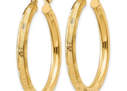 14k Yellow Gold Earrings Style TF556 - Classique Jewelry Inc.