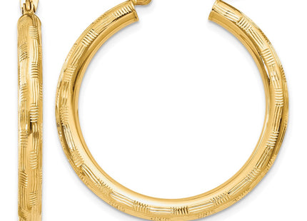 14k Yellow Gold Earrings Style TF556 - Classique Jewelry Inc.