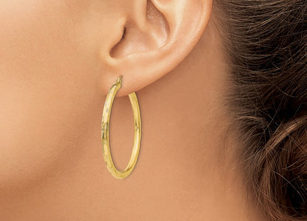 14k Yellow Gold Earrings Style TF558 - Classique Jewelry Inc.