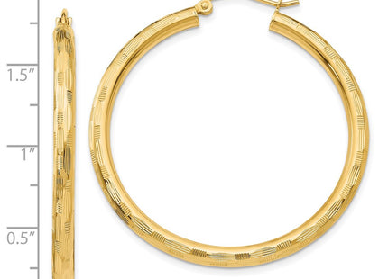 14k Yellow Gold Earrings Style TF558 - Classique Jewelry Inc.