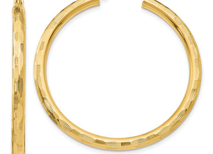 14k Yellow Gold Earrings Style TF558 - Classique Jewelry Inc.