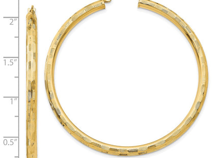 14k Yellow Gold Earrings Style TF560 - Classique Jewelry Inc.
