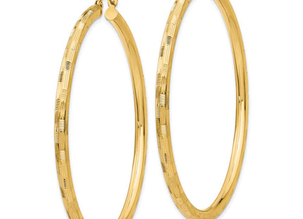 14k Yellow Gold Earrings Style TF561 - Classique Jewelry Inc.
