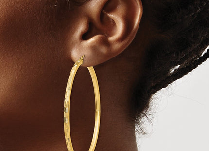 14k Yellow Gold Earrings Style TF562 - Classique Jewelry Inc.