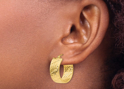 14k Yellow Gold Earrings Style TF579 - Classique Jewelry Inc.