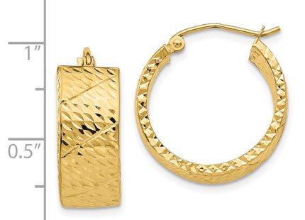 14k Yellow Gold Earrings Style TF579 - Classique Jewelry Inc.