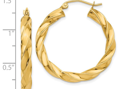 14k Yellow Gold Earrings Style TF590 - Classique Jewelry Inc.
