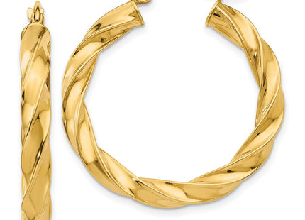 14k Yellow Gold Earrings Style TF590 - Classique Jewelry Inc.