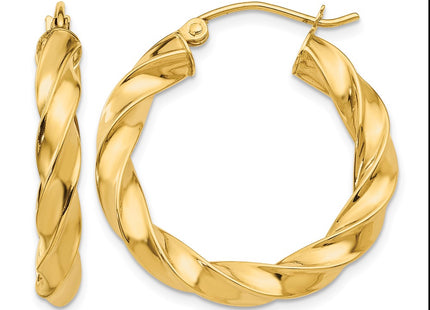 14K gold hoop earrings