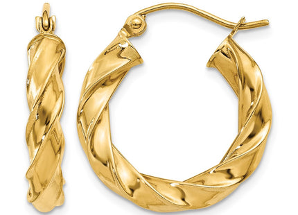 14K gold hoop earrings