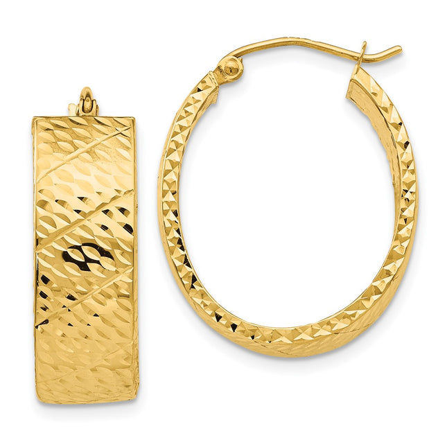 14k Yellow Gold Earrings Style TF597 - Classique Jewelry Inc.