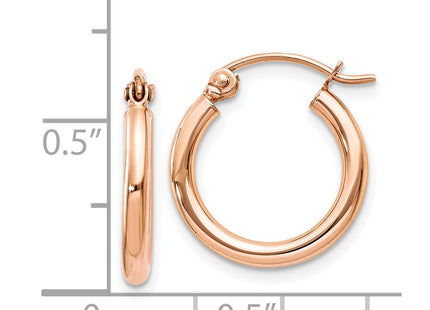 14k Rose Gold Earrings Style TF652 - Classique Jewelry Inc.