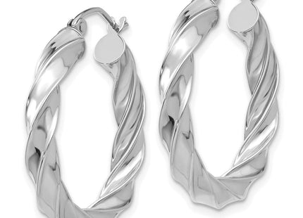 14K gold hoop earrings, alternate view