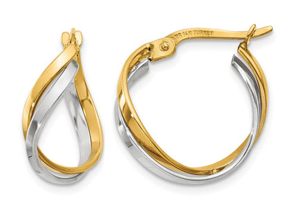 14K gold hoop earrings