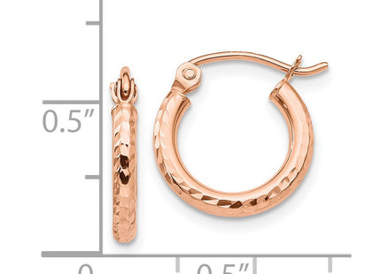 14k Rose Gold Earrings Style TF680 - Classique Jewelry Inc.
