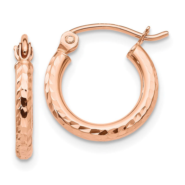 14k Rose Gold Earrings Style TF680 - Classique Jewelry Inc.