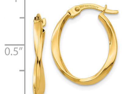 14k Yellow Gold Earrings Style TF683 - Classique Jewelry Inc.