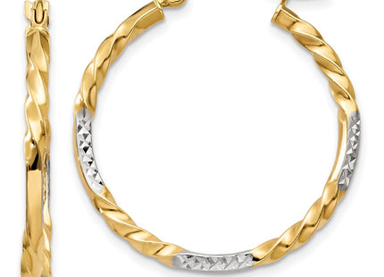 14K gold hoop earrings