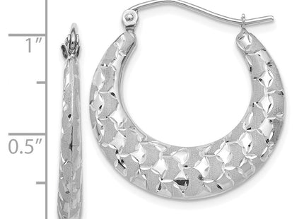 14k White Gold Earrings Style TF727 - Classique Jewelry Inc.