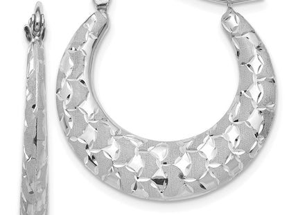 14k White Gold Earrings Style TF727 - Classique Jewelry Inc.