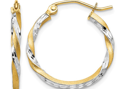 14K gold hoop earrings