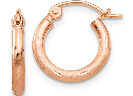 14k Rose Gold Earrings Style TF754 - Classique Jewelry Inc.