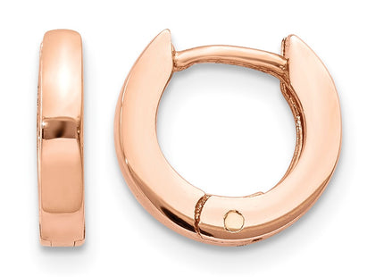 14K rose gold hoop earrings