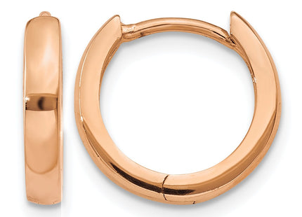 14K rose gold hoop earrings