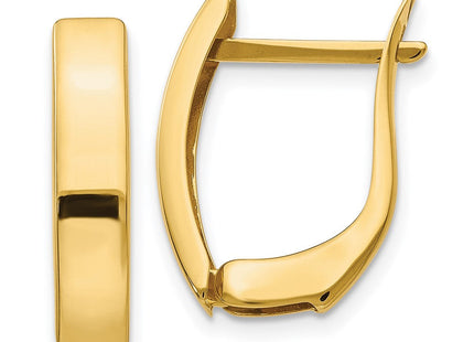 14K white gold hoop earrings