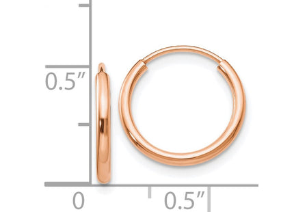 14k Rose Gold Earrings Style TF781 - Classique Jewelry Inc.