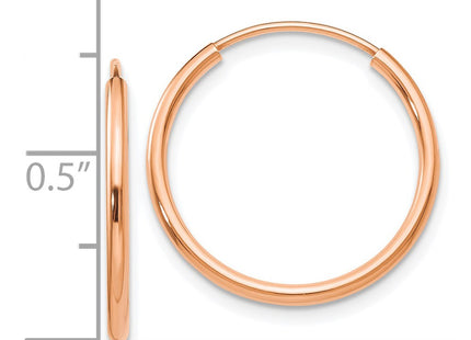 14k Rose Gold Earrings Style TF783 - Classique Jewelry Inc.