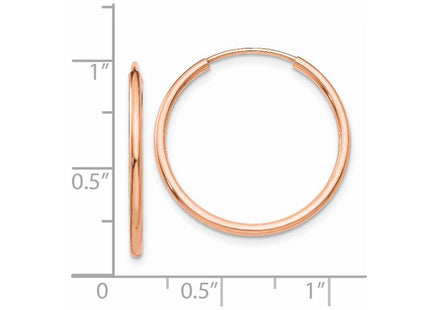 14k Rose Gold Earrings Style TF784 - Classique Jewelry Inc.