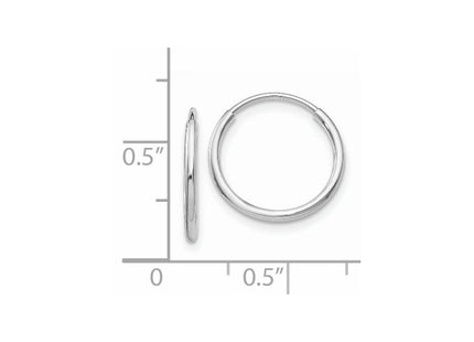 14k White Gold Earrings Style TF792 - Classique Jewelry Inc.