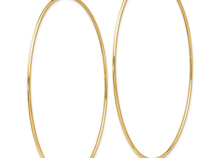 14k Polished Endless Tube Hoop Earrings (Style TF801)