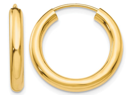 14K gold hoop earrings