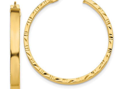14K gold hoop earrings