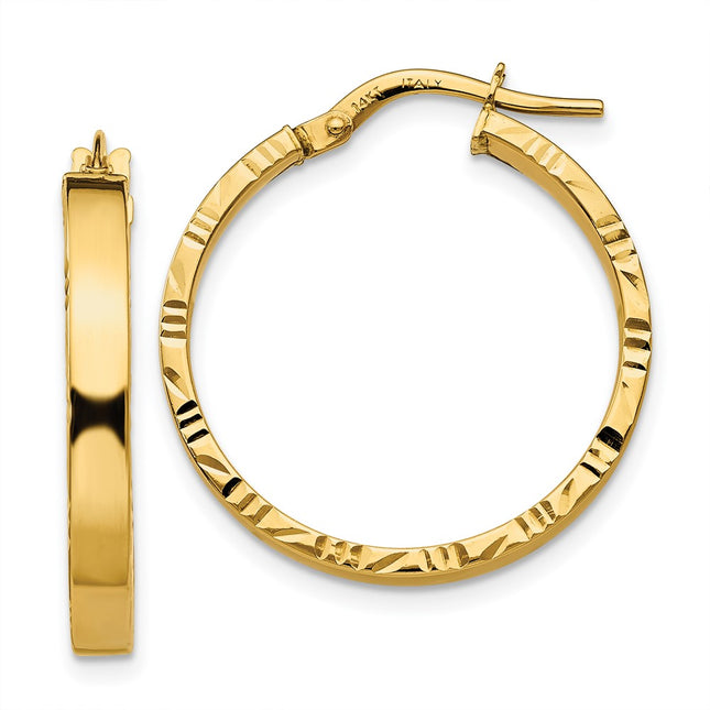 14k Yellow Gold Earrings Style TF813 - Classique Jewelry Inc.