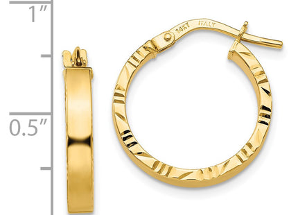 14k Yellow Gold Earrings Style TF814 - Classique Jewelry Inc.