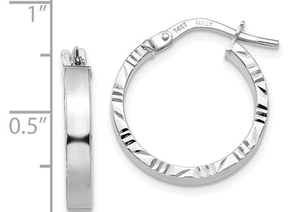 14k White Gold Earrings Style TF815 - Classique Jewelry Inc.