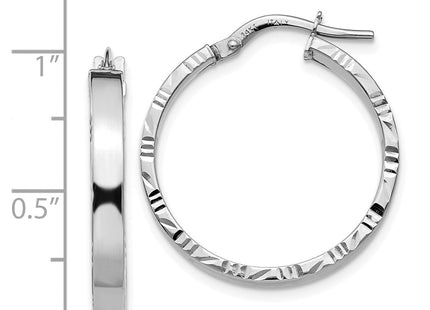 14k White Gold Earrings Style TF816 - Classique Jewelry Inc.