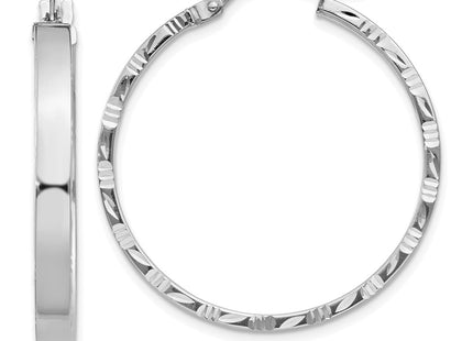 14k White Gold Earrings Style TF817 - Classique Jewelry Inc.