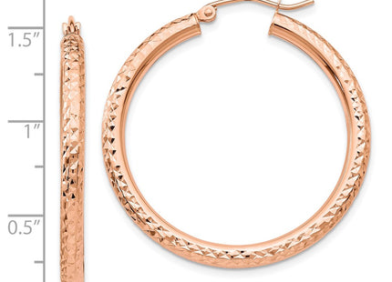 14k Rose Gold Earrings Style TF824 - Classique Jewelry Inc.