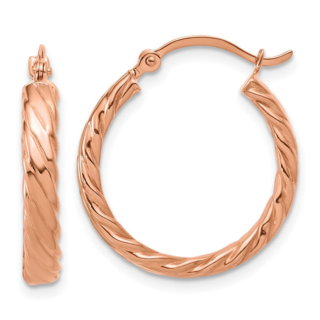 14k Rose Gold Earrings Style TF863R - Classique Jewelry Inc.